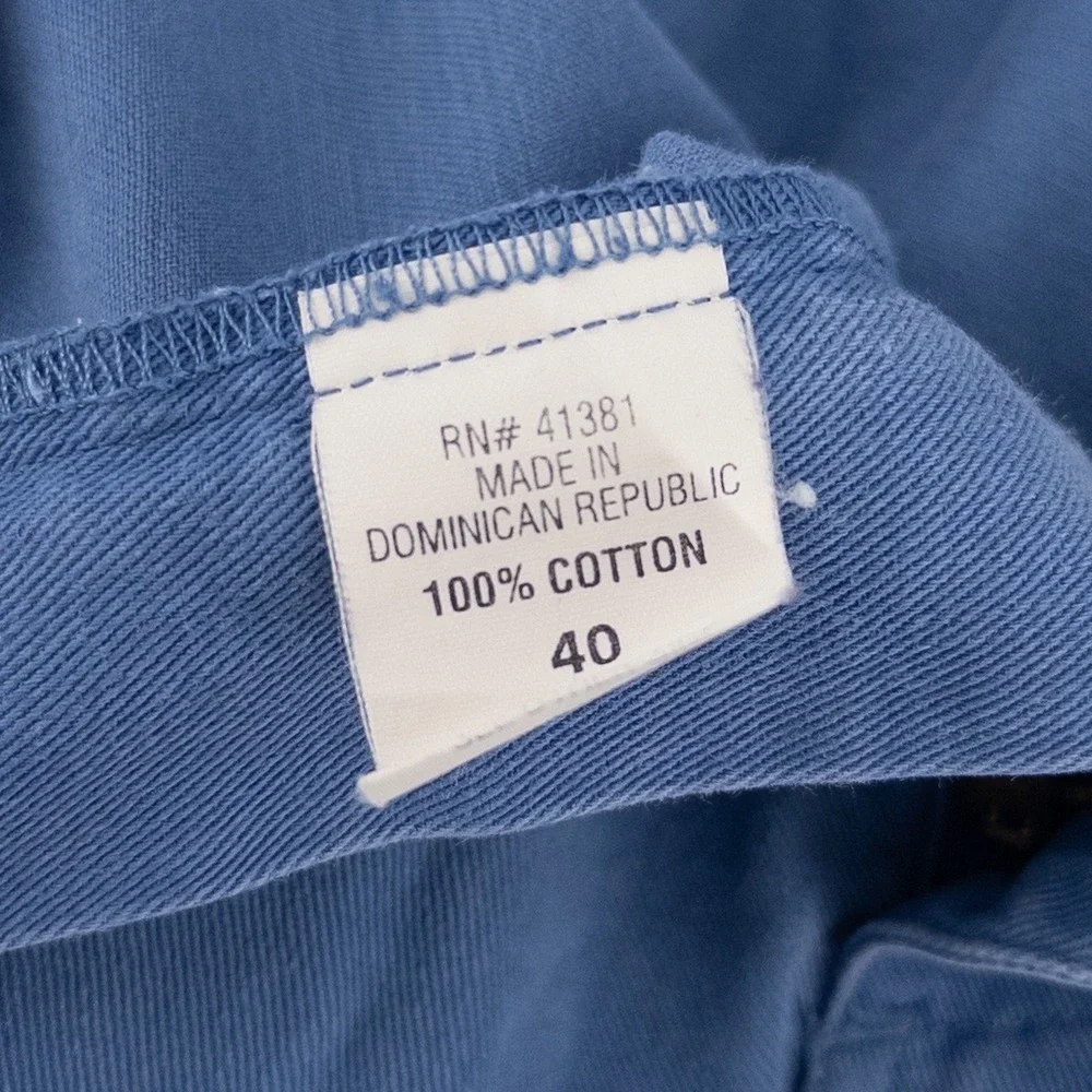 Vintage Polo Ralph Lauren Mens 40 Pleated Chino Shorts Blue Preppy 90s Y2K‎